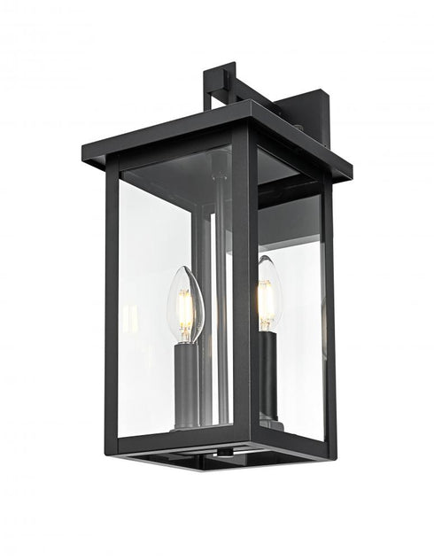 Elegant Lighting Venango 7 inch Outdoor Pendant in Black Model: OD324W15BK