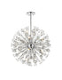 Elegant Lighting Vera 32 inch crystal starburst round pendant in black Model: 2550D32BK