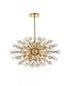 Elegant Lighting Vera 36 inch crystal starburst oval pendant in black Model: 2550D36BK