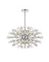 Elegant Lighting Vera 36 inch crystal starburst oval pendant in black Model: 2550D36BK