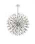 Elegant Lighting Vera 38 inch crystal starburst round pendant in black Model: 2550D38BK
