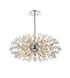 Elegant Lighting Vera 42 inch crystal starburst oval pendant in black Model: 2550D42BK
