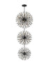 Elegant Lighting Vera 44 inch three tiers crystal starburst chandelier in black Model: 2550G44L3BK