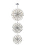 Elegant Lighting Vera 44 inch three tiers crystal starburst chandelier in black Model: 2550G44L3BK