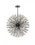 Elegant Lighting Vera 50 inch crystal starburst round pendant in black Model: 2550D50BK