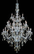Elegant Lighting Verona 25 light in Chrome Chandelier Golden Teak (Smoky) Royal Cut Crystal Model: V7825G43C-GT/RC