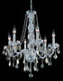 Elegant Lighting Verona 6 light in Chrome Chandelier Golden Teak (Smoky) Royal Cut Crystal Model: V7856D24C-GT/RC