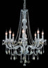 Elegant Lighting Verona 8 light in Chrome Chandelier Golden Teak (Smoky) Royal Cut Crystal Model: V7858D28C-GT/RC