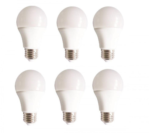 Elegant Lighting Vertis LED WALL PACK 3000K 120 degree CRI80 ETL ES 9W 50000HRS in Frosted White Finish Model: A19LED801-6PK