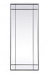 Elegant Lighting Viola French Panel Full Length Mirror 30x70 Inch in Black Model: MR3FL3070BLK