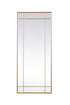 Elegant Lighting Viola French Panel Full Length Mirror 30x70 Inch in Black Model: MR3FL3070BLK