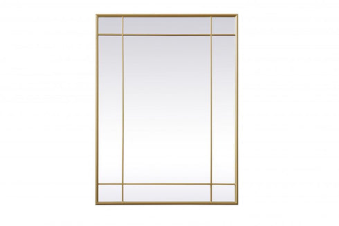 Elegant Lighting Viola French Panel Wall Mirror 30x40 Inch in Black Model: MR3A3040BLK