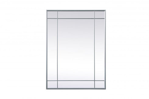 Elegant Lighting Viola French Panel Wall Mirror 30x40 Inch in Black Model: MR3A3040BLK