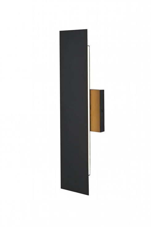 Elegant Lighting Waylen 4.5 x 18 inch Outdoor Wall Sconce in Black Model: OD506W18BK