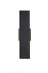 Elegant Lighting Waylen 4.5 x 18 inch Outdoor Wall Sconce in Black Model: OD506W18BK