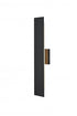 Elegant Lighting Waylen 4.5 x 24 inch Outdoor Wall Sconce in Black Model: OD506W24BK