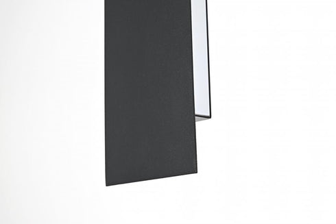 Elegant Lighting Waylen 4.5 x 24 inch Outdoor Wall Sconce in Black Model: OD506W24BK
