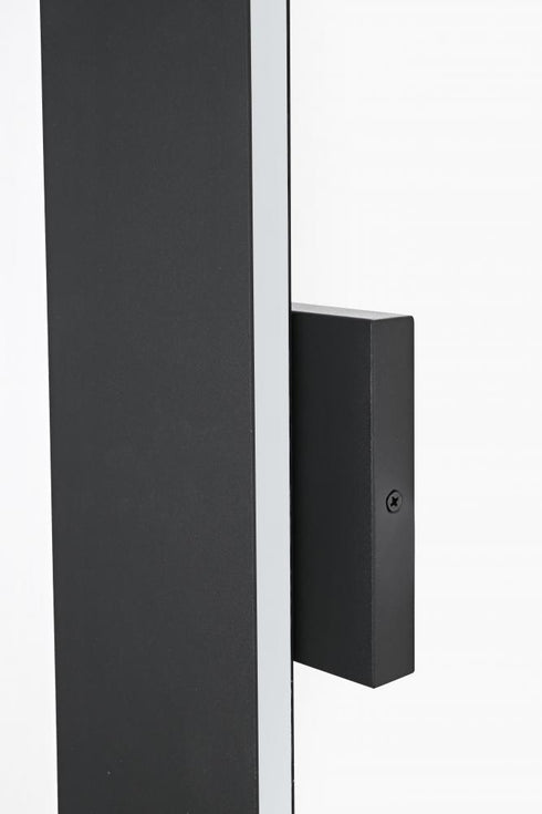 Elegant Lighting Waylen 4.5 x 24 inch Outdoor Wall Sconce in Black Model: OD506W24BK