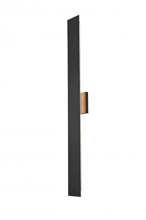 Elegant Lighting Waylen 4.5 x 40 inch Outdoor Wall Sconce in Black Model: OD506W40BK