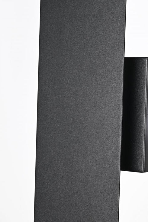 Elegant Lighting Waylen 4.5 x 40 inch Outdoor Wall Sconce in Black Model: OD506W40BK