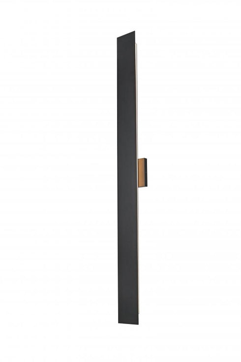Elegant Lighting Waylen 4.5 x 48 inch Outdoor Wall Sconce in Black Model: OD506W48BK