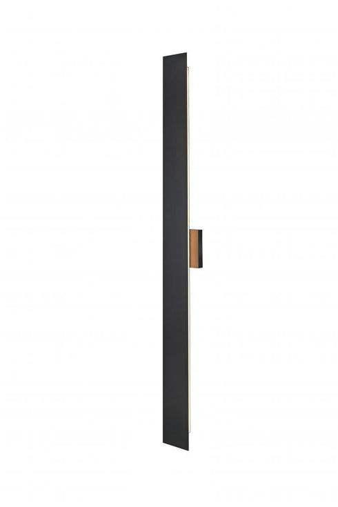 Elegant Lighting Waylen 4.5 x 48 inch Outdoor Wall Sconce in Black Model: OD506W48BK