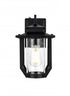 Elegant Lighting Wensley 7 inch Outdoor Pendant in Black Model: OD326W13BK