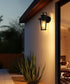 Elegant Lighting Wensley 7 inch Outdoor Pendant in Black Model: OD326W13BK