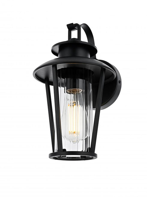 Elegant Lighting Wensley 7 inch Outdoor Pendant in Black Model: OD326W13BK