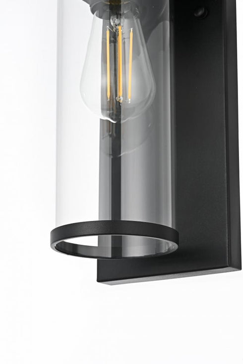 Elegant Lighting Westmont 7 inch Outdoor Pendant in Black Model: OD363W14BK