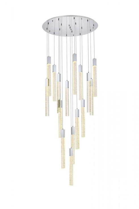 Elegant Lighting Weston 16 Light Pendant Model: 2067G36BK