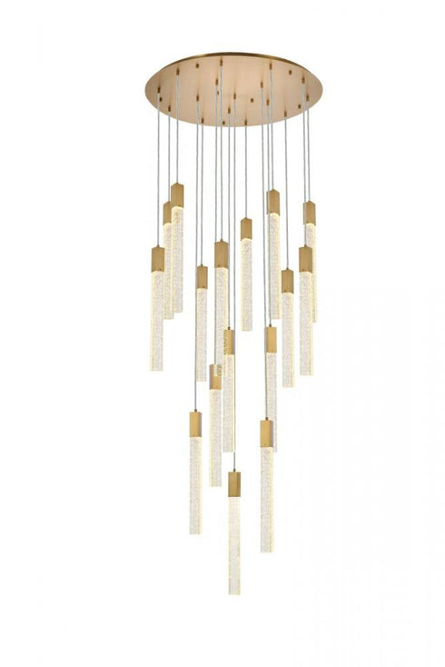 Elegant Lighting Weston 16 Light Pendant Model: 2067G36BK