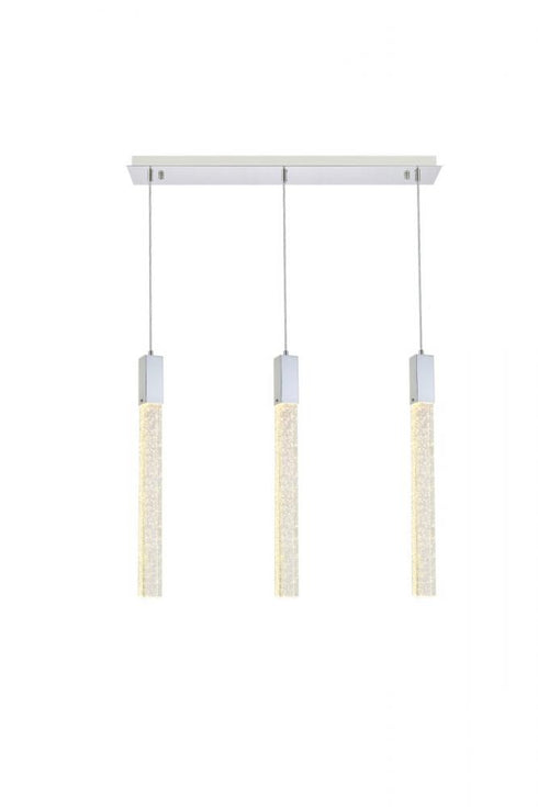 Elegant Lighting Weston 3 Light Pendant Model: 2066S32BK