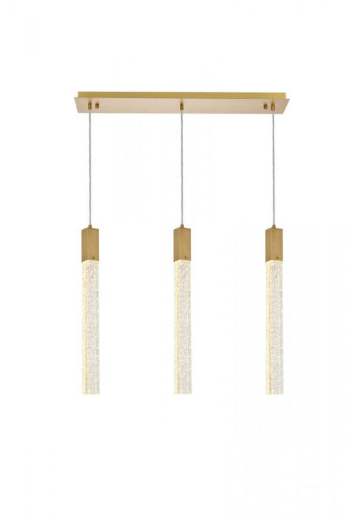 Elegant Lighting Weston 3 Light Pendant Model: 2066S32BK