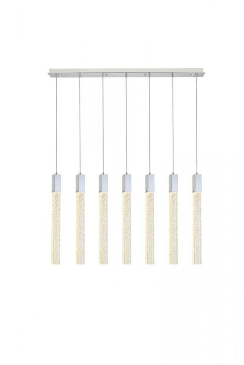 Elegant Lighting Weston 7 Light Pendant Model: 2066S42BK