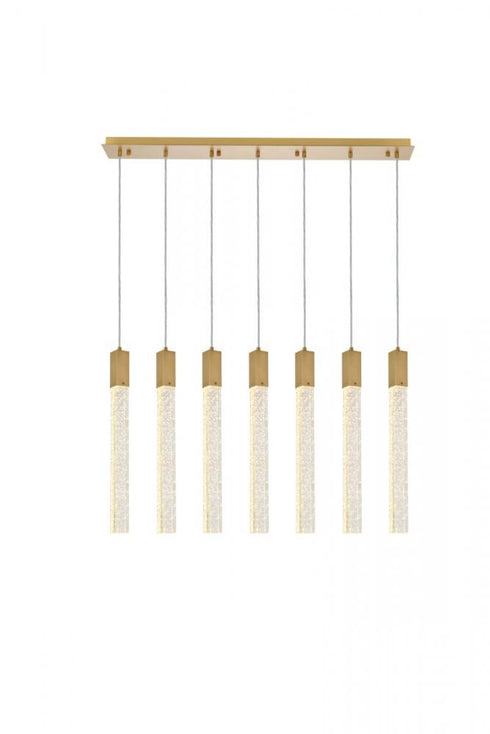 Elegant Lighting Weston 7 Light Pendant Model: 2066S42BK