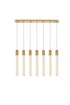 Elegant Lighting Weston 7 Light Pendant Model: 2066S42BK