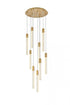 Elegant Lighting Weston 9 Light Pendant Model: 2067D24BK