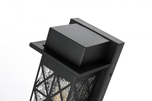 Elegant Lighting Wildey 7 inch Outdoor Pendant in Black Model: OD361W13BK