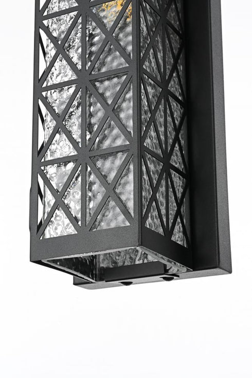 Elegant Lighting Wildey 7 inch Outdoor Pendant in Black Model: OD361W16BK