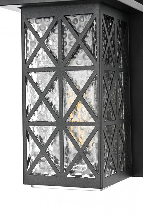 Elegant Lighting Wildey 7 inch Outdoor Pendant in Black Model: OD361W9BK