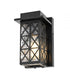 Elegant Lighting Wildey 7 inch Outdoor Pendant in Black Model: OD361W9BK