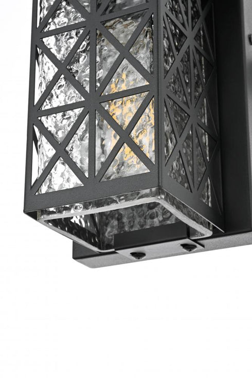 Elegant Lighting Wildey 7 inch Outdoor Pendant in Black Model: OD361W9BK