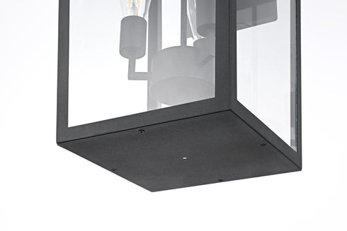 Elegant Lighting William 3 Light Wall Sconce W12.0 Inch E13.5 Inch H28.0 Inch in Black Model: OD405W28BK