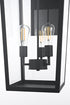 Elegant Lighting William 3 Light Wall Sconce W12.0 Inch E13.5 Inch H28.0 Inch in Black Model: OD405W28BK