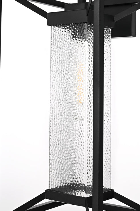 Elegant Lighting Willington 1 Light Wall sconce W12 Inch E13 Inch H25.5 Inch L1 in Black (1Box) Model: OD329W26BK