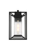 Elegant Lighting Willington 1 Light Wall sconce W9.5 Inch E10.5 Inch H17 Inch L1 in Black (1Box) Model: OD329W17BK
