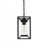 Elegant Lighting Willington 7 inch Outdoor Pendant in Black Model: OD329H13BK