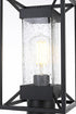 Elegant Lighting Willington 7 inch Outdoor Pendant in Black Model: OD329P16BK