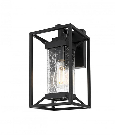 Elegant Lighting Willington 7 inch Outdoor Pendant in Black Model: OD329W14BK